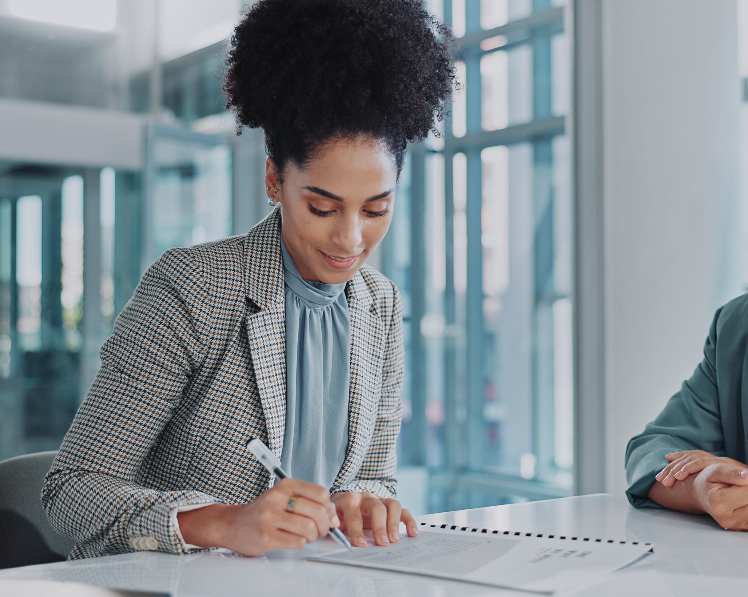 Two businesswomen seated at a table, engaged in discussion with a notebook open between them. For when you are looking to set up a new company or you are looking to expand your existing company into a new location. Our Company Formation Services cover everything you need to get your new venture off the ground. We’ll take care of the paperwork and bureaucracy so you can focus on your expansion plans.